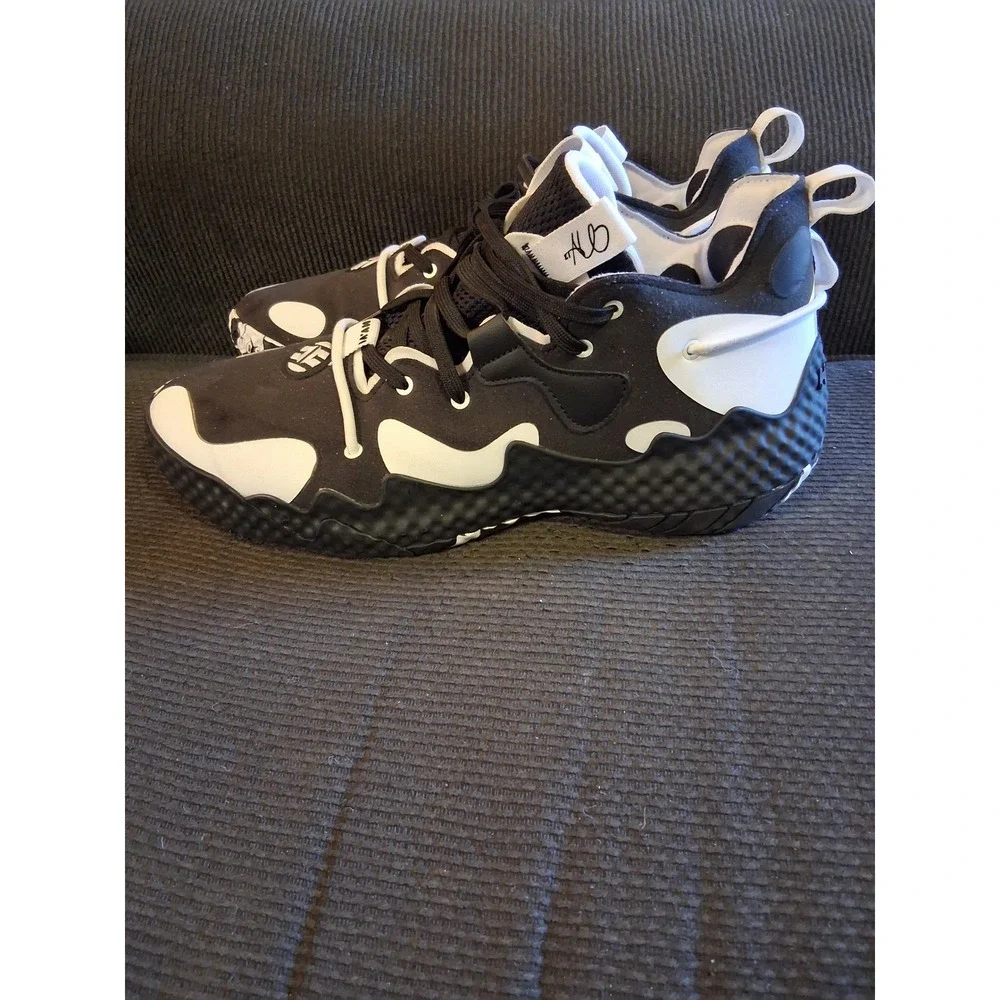 Adidas Harden Vol 6 Basketball Shoes Mens 13 Black White GV8704 Panda Sneakers